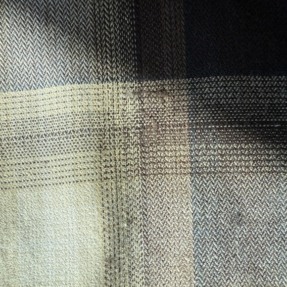 Vintage Y2K Wrangler Plaid Flannel Shirt Men’s Large Brown Beige Long‎ Sleeve - Picture 9 of 9